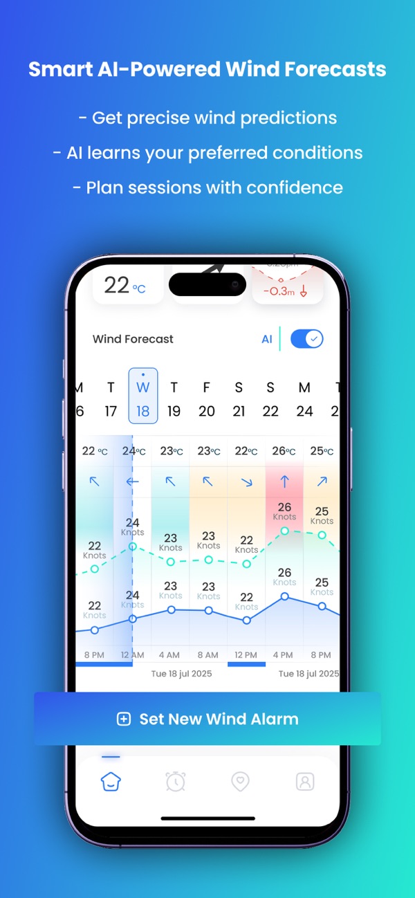 Screenshot showing WindUp's network of over 10,000 weather stations.